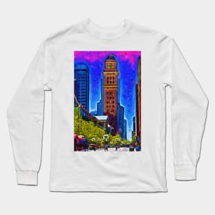 16th Street Pedestrian Mall In Denver Long Sleeve T-Shirt